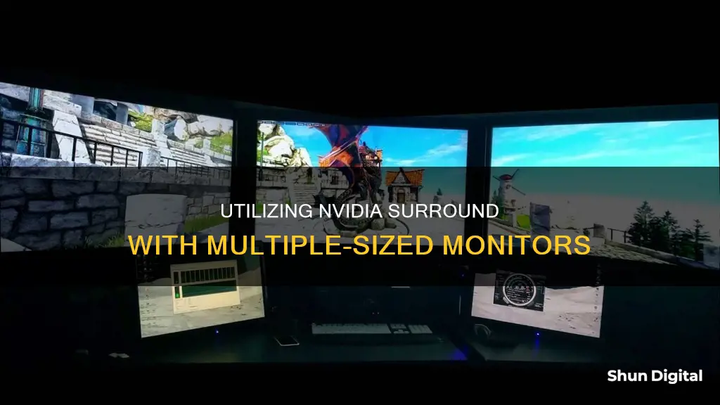 how to enable nvidia surround on different sized monitors