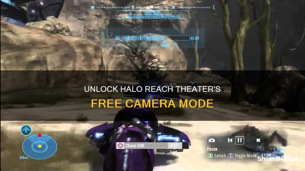 how to enter free camera mode in halo reach theater