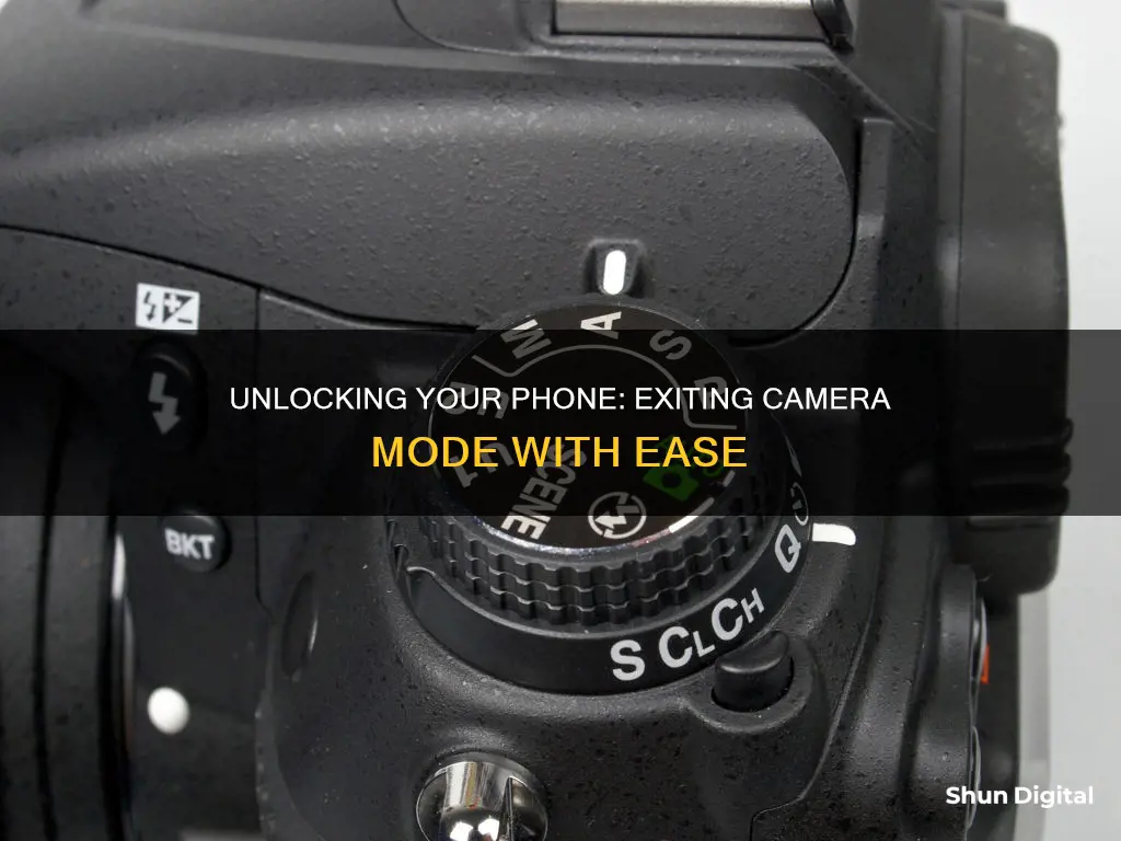 how to exit camera mode slodiworkd