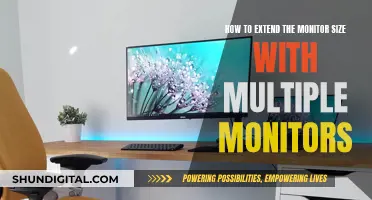 Extending Display Sizes: Multiple Monitors, One Large Display