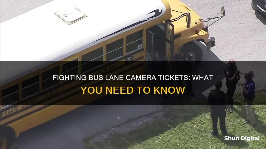 how to fight a bus lane camera ticket