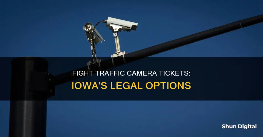 how to fight a traffic camera ticket in iowa