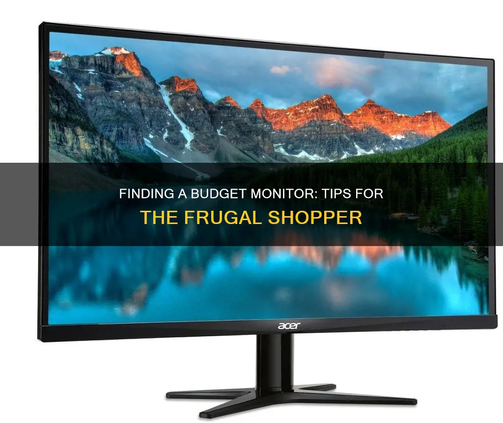 how to find a cheap monitor