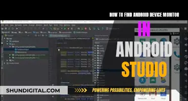 Finding Android Device Monitor in Android Studio