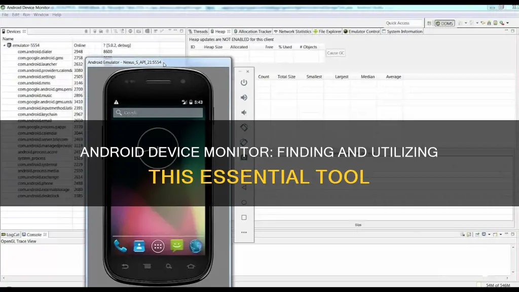 how to find android device monitor