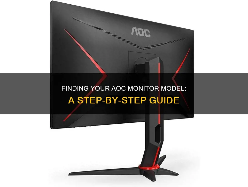 how to find aoc monitor model