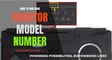 Where to Find Your ASUS Monitor Model Number