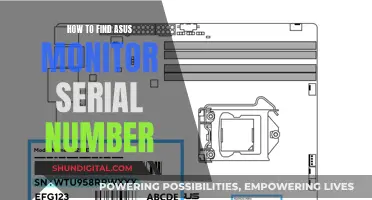 Where to Find the Serial Number on Your ASUS Monitor