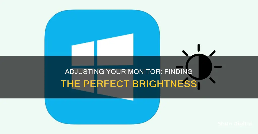 how to find brightness on monitor