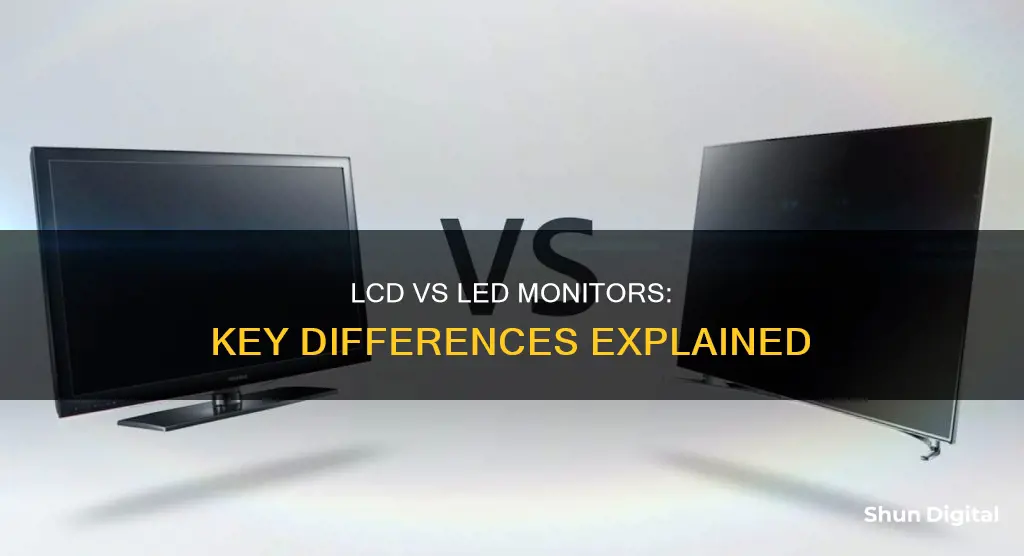 how to find difference between lcd and led monitors