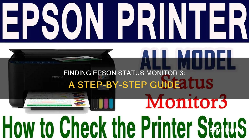 how to find epson status monitor 3