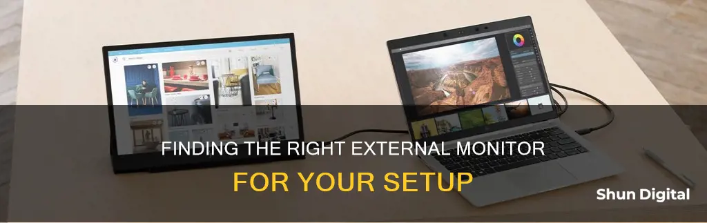 how to find external monitor