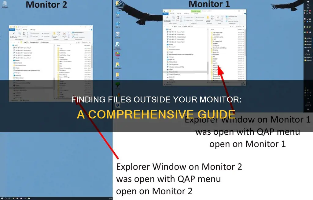 how to find files that are outside monitor