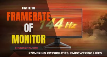 Finding Your Monitor's Framerate: A Quick Guide