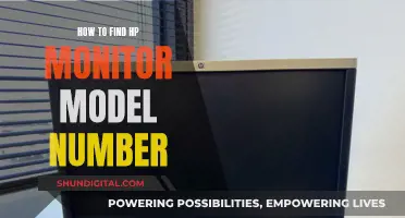 Locating Your HP Monitor: Finding the Model Number