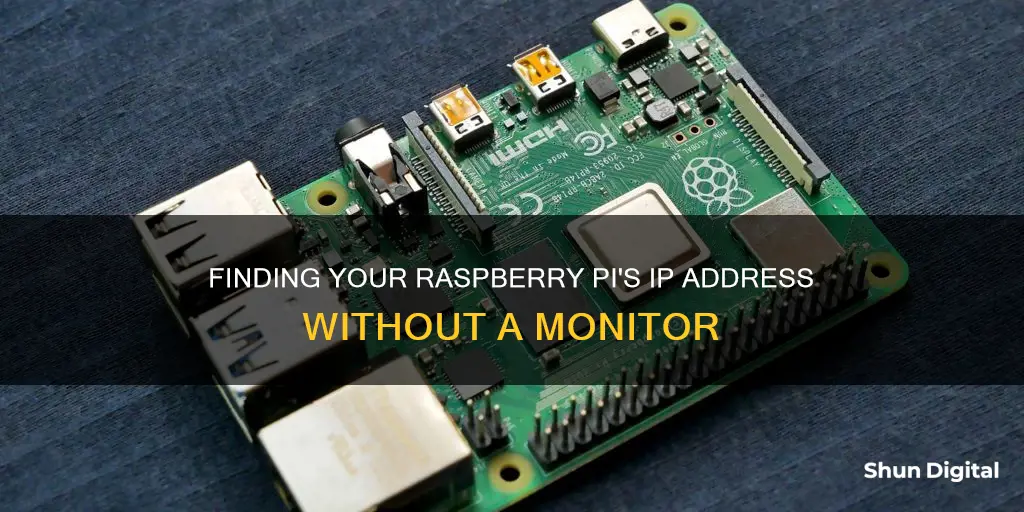 how to find ip address of raspberry pi without monitor