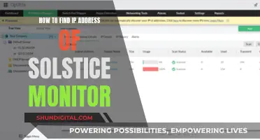 Finding the IP Address of a Solstice Monitor: A Step-by-Step Guide
