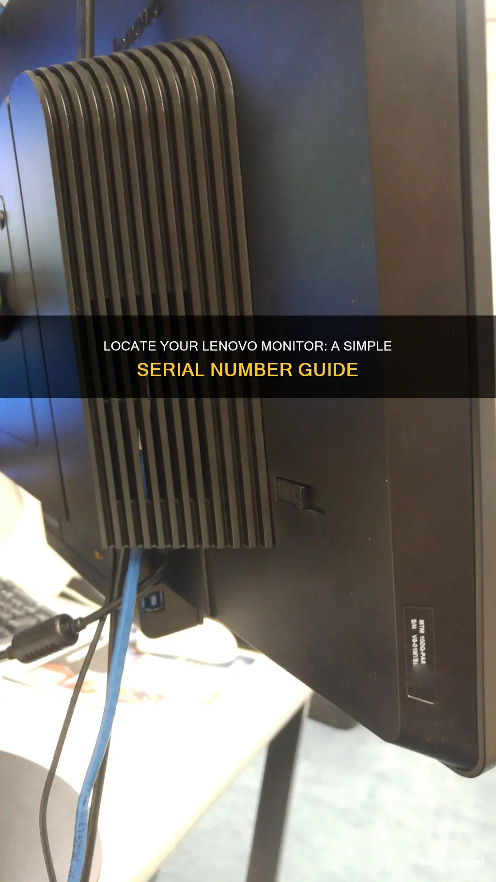 how to find lenovo monitor serial number