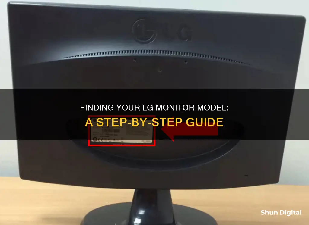 how to find lg monitor model