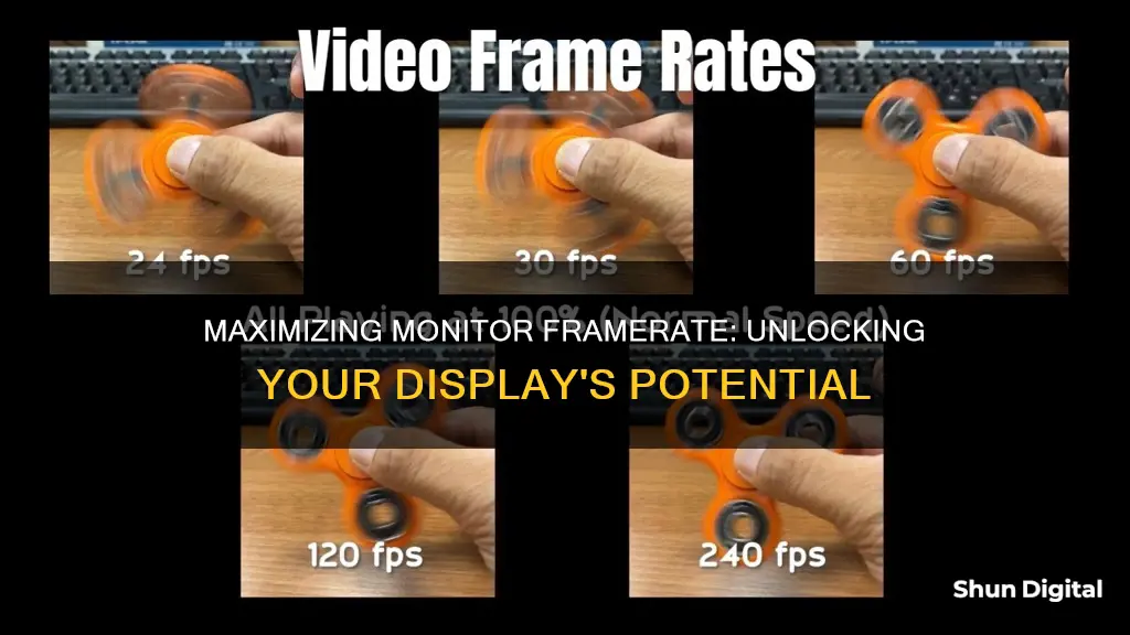 how to find max framerate of monitor