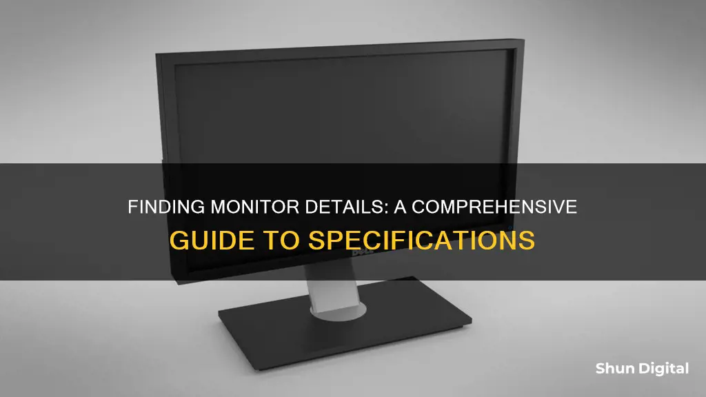 how to find monitor details