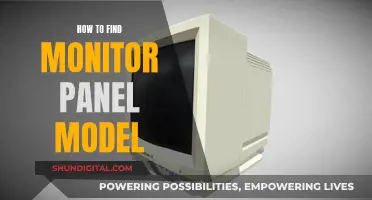 Finding Your Monitor Panel Model: A Step-by-Step Guide