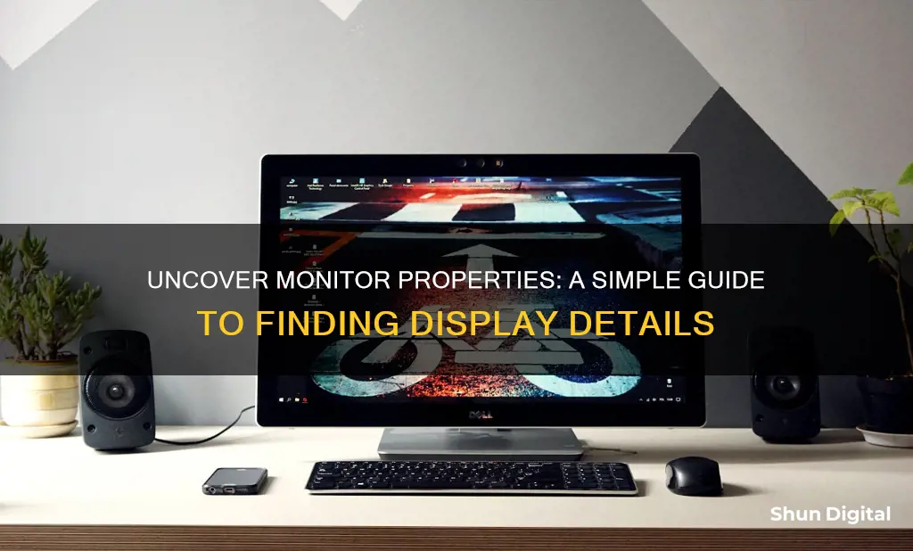 how to find monitor properties