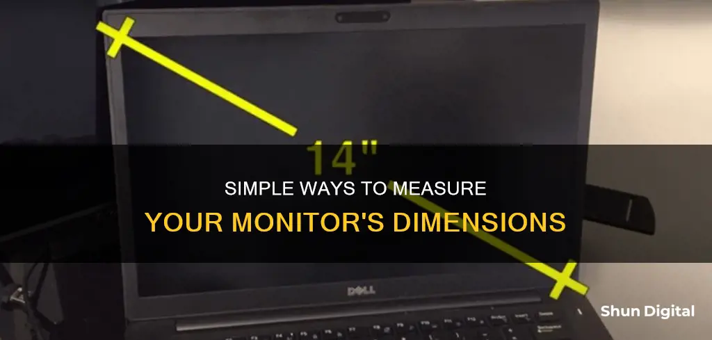 how to find monitor width and height