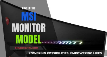 Finding Your MSI Monitor Model: A Step-by-Step Guide