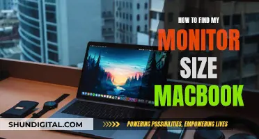 Finding Your Monitor's Size on a MacBook