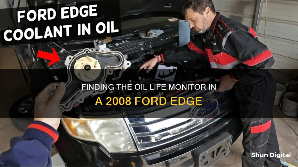 how to find oil life monitor 2008 ford edge