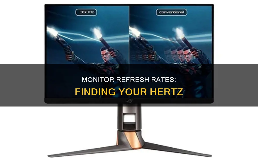 how to find out how many hertz your monitor has