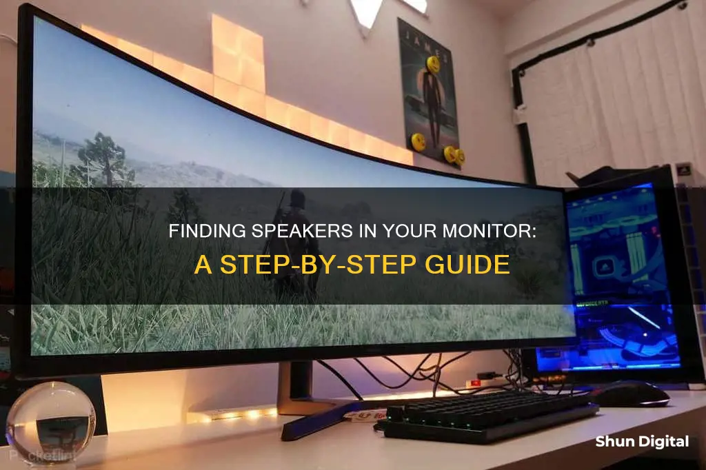 how to find out if monitor has speakers