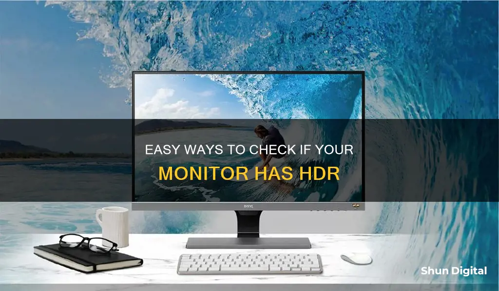 how to find out if my monitor has hdr