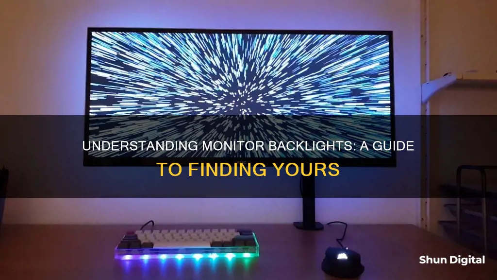 how to find out monitor backlight