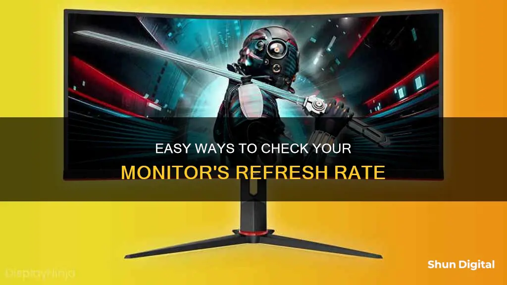 how to find out monitor hrtz