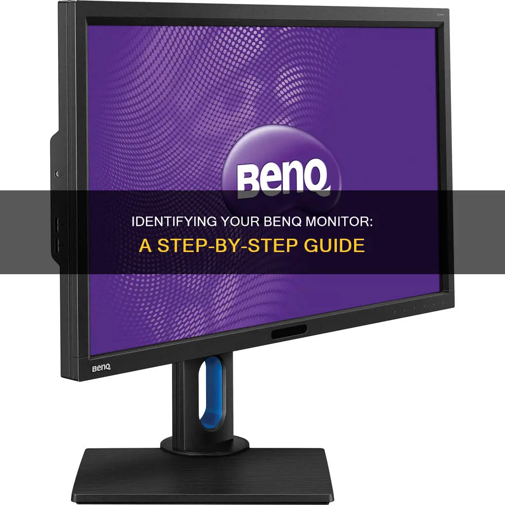 how to find out what benq monitor you have