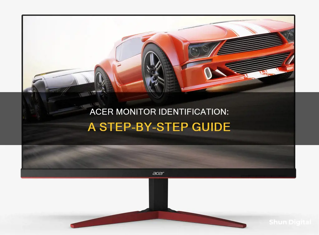 how to find out what monitor i have acer