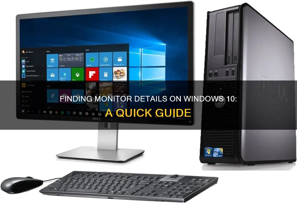 how to find out what monitor i have w10