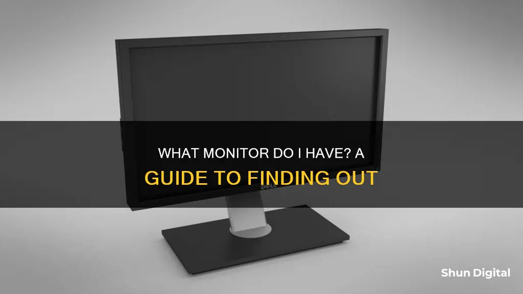 how to find out what monitor i have