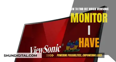 ViewSonic Monitor: Identifying Your Display Model