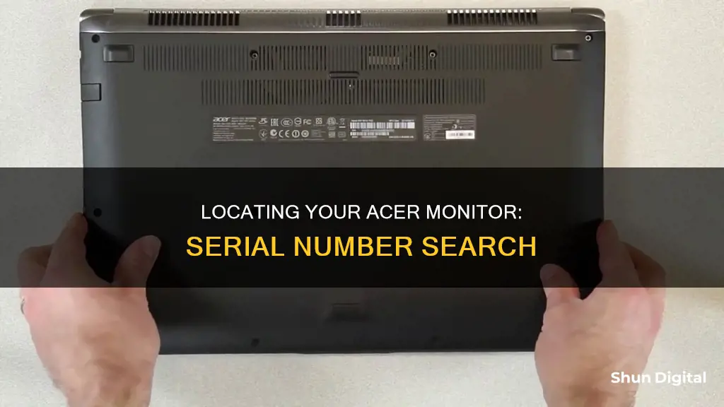 how to find serial number on acer monitor