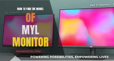 Finding the Model Number of Your MYL Monitor