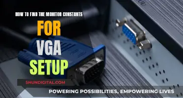 Finding Monitor Constants for VGA Setup: A Comprehensive Guide