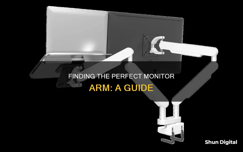 how to find the right monitor arm