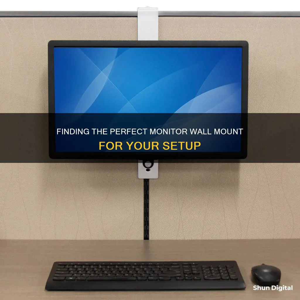 how to find the right monitor wall mount