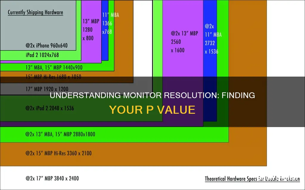 how to find what p your monitor is