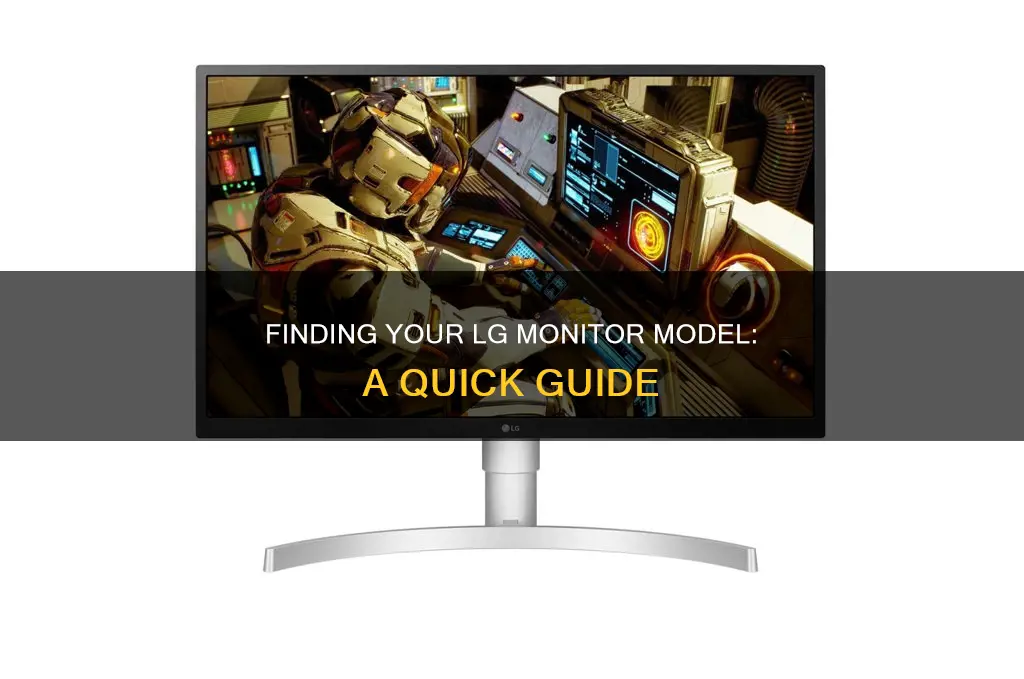 how to find your lg monitor name