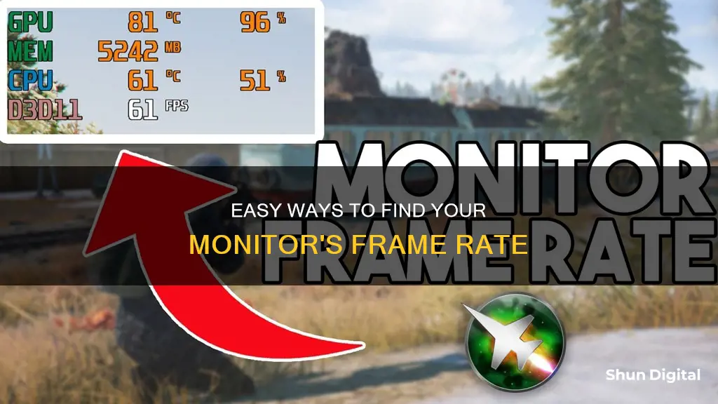 how to find your monitors frame raste