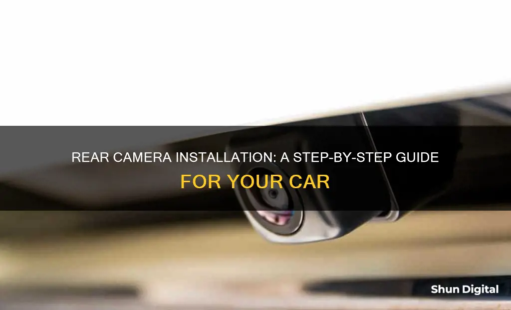 how to fit rear camera in car